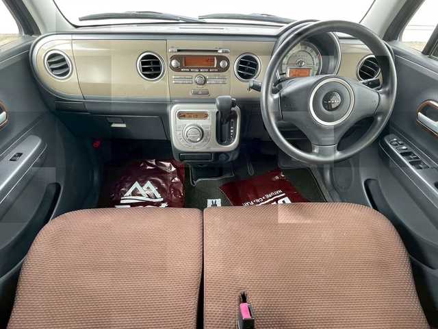 スズキ ラパン G 岩手県 2015(平27)年 8.7万km ブルーイッシュブラックパール3 アイドリングストップ/運転席シートヒーター/純正オーディオ/ドアバイザー/純正フロアマット/プッシュスタート/社外アルミホイール/電格ミラー/スマートキー/スペアキー