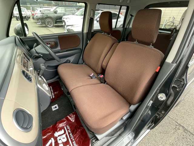 スズキ ラパン G 岩手県 2015(平27)年 8.7万km ブルーイッシュブラックパール3 アイドリングストップ/運転席シートヒーター/純正オーディオ/ドアバイザー/純正フロアマット/プッシュスタート/社外アルミホイール/電格ミラー/スマートキー/スペアキー