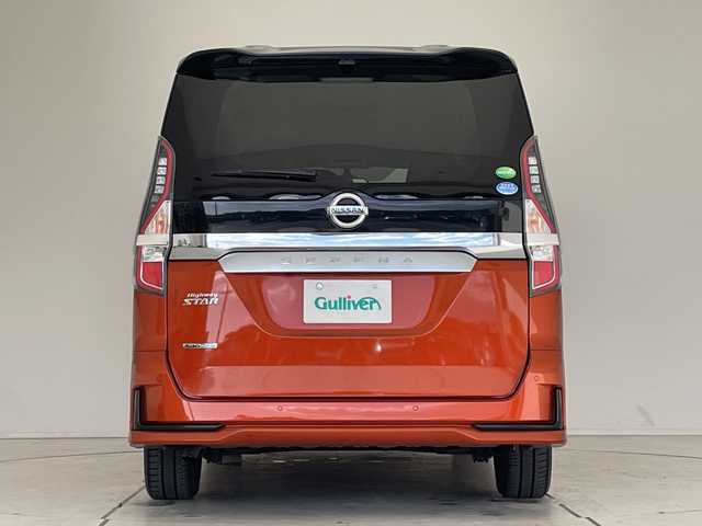 日産 セレナ ハイウェイスター V 愛知県 2020(令2)年 6.3万km サンライズオレンジ/ダイヤモンドブラック プロパイロット/純正10型ナビ　SDカードなし/フリップダウンモニター/全方位カメラ/両側パワースライドドア/レーダークルーズコントロール/バックカメラ/コーナーセンサー/純正アルミホイール/ブラインドスポットモニター/LEDヘッドライト/オートライト/ドライブレコーダー/ETC/衝突軽減システム/フルセグ/CD DVD/Bluetooth/ステアリングスイッチ/スマートキー/プッシュスタート