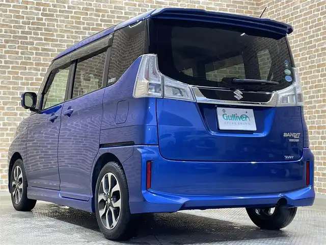 スズキ ソリオ バンディット HV MV 岩手県 2016(平28)年 9.9万km ブーストブルーパールメタリック ワンオーナー/４WD/両側パワースライドドア/全方位モニター/クルーズコントロール/デュアルカメラブレーキサポート/レーンアシスト/誤発進抑制機能/横滑り防止装置/アイドリングストップ/純正メモリナビ/フルセグTV/ETC/ドライブレコーダー/シートヒーター/ロールサンシェード/シートバックテーブル/LEDヘッドライト/純正１５インチアルミホイール