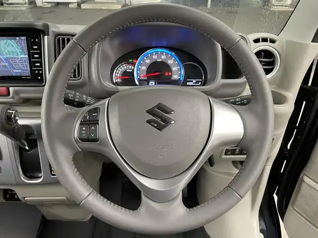 スズキ エブリィ ワゴン PZターボ スペシャル 滋賀県 2023(令5)年 0.3万km ブルーイッシュブラックパール3 Panasonic 7インチナビ/・フルセグTV・フルセグTV・DVD・CD/バックカメラ/両側パワースライドドア/前後ドライブレコーダー/運転席シートヒーター/プッシュスタート/スマートキー/スペアキー/LEDヘッドライト/レーンキープアシスト/リアソナー/ETC