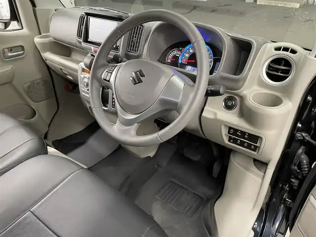 スズキ エブリィ ワゴン PZターボ スペシャル 滋賀県 2023(令5)年 0.3万km ブルーイッシュブラックパール3 Panasonic 7インチナビ/・フルセグTV・フルセグTV・DVD・CD/バックカメラ/両側パワースライドドア/前後ドライブレコーダー/運転席シートヒーター/プッシュスタート/スマートキー/スペアキー/LEDヘッドライト/レーンキープアシスト/リアソナー/ETC