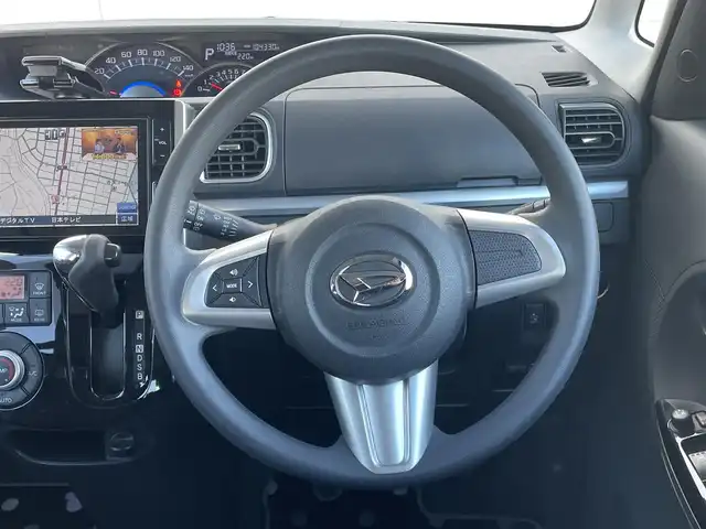 ダイハツ タント カスタム X SA 群馬県 2014(平26)年 10.5万km ナイトシャドーパープルクリスタルM 純正８インチナビ　/純正後席モニター　/フルセグ・Ｂｌｕｅｔｏｏｔｈ・CD・DVD　/バックカメラ　/電動スライドドア　/衝突軽減ブレーキ　/スタッドレス車載/横滑り防止装置　/プッシュスタート　/オートライト　/フロアマット