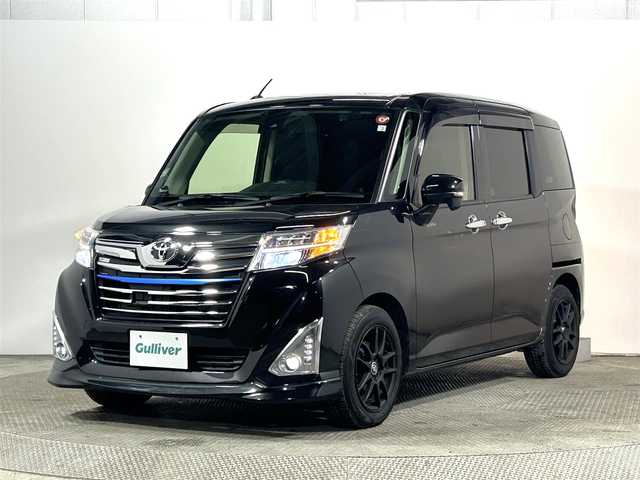 トヨタ ルーミー カスタムG－T 大阪府 2016(平28)年 5万km ブラックマイカメタリック 純正ナビ(フルセグ/DVD再生/Bluetooth) 衝突軽減 後席モニター 両側パワースライドドア バックカメラ ETC クルコン シートヒーター レーンアシスト オートライト スマートキー 禁煙車