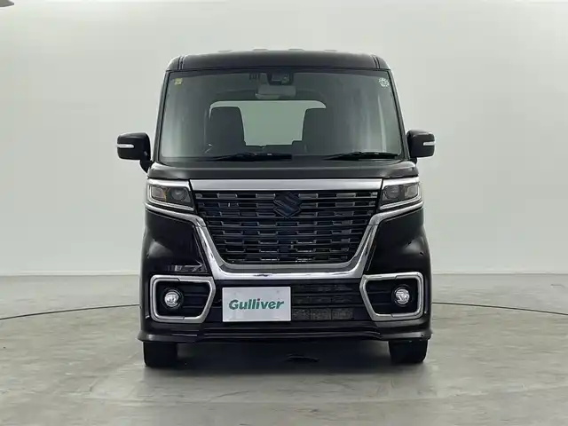 スズキ スペーシア カスタム HYBRID XS ターボ 福井県 2020(令2)年 8.1万km ムーンライトバイオレットPM 4WDターボ/ワンオーナー/社外メモリナビ/【CD/DVD/SD/Bluetooth/USB/フルセグ】/両側パワースライドドア /デュアルセンサーブレーキサポート/レーンキープ /クルーズコントロール/アイドリングストップ/コーナーセンサー /LEDオートヘッドライト/フォグライト/パドルシフト/シートヒーター /ハーフレザー/サンシェード/サーキュレーター/ヒーター付きオートリトラミラー  /背面テーブル/純正フロアマット/ドアバイザー/カスタム専用テール積み込み