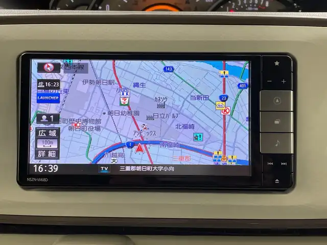 ダイハツ ムーヴ キャンバス G メイクアップ SA Ⅲ 三重県 2018(平30)年 0.9万km パールホワイトⅢ/シルキーブルーパール 2トーン 禁煙車　/純正ナビ　/両側パワースライドドア/フルセグＴＶ　/バックカメラ　/エンジンスタートボタン　/オートライト　/オートハイビーム　/横滑り防止　/コーナーセンサー　/レーンキープアシスト　/ＬＥＤヘッドライト　/スマートキー　/フロアマット