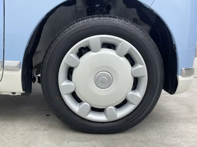 ダイハツ ムーヴ キャンバス G メイクアップ SA Ⅲ 三重県 2018(平30)年 0.9万km パールホワイトⅢ/シルキーブルーパール 2トーン 禁煙車　/純正ナビ　/両側パワースライドドア/フルセグＴＶ　/バックカメラ　/エンジンスタートボタン　/オートライト　/オートハイビーム　/横滑り防止　/コーナーセンサー　/レーンキープアシスト　/ＬＥＤヘッドライト　/スマートキー　/フロアマット