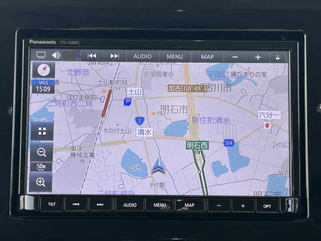 スズキ スペーシア カスタム HYBRID XS ターボ 兵庫県 2023(令5)年 2万km ピュアホワイトP ディーラーOP8インチナビ/バックカメラ/デュアルブレーキサポート/ETC/パドルシフト/全方位ドライブレコーダー/フルセグTV/BTオーディオ/シートヒーター/USBポート/両側パワースライドドア/後席オットマン