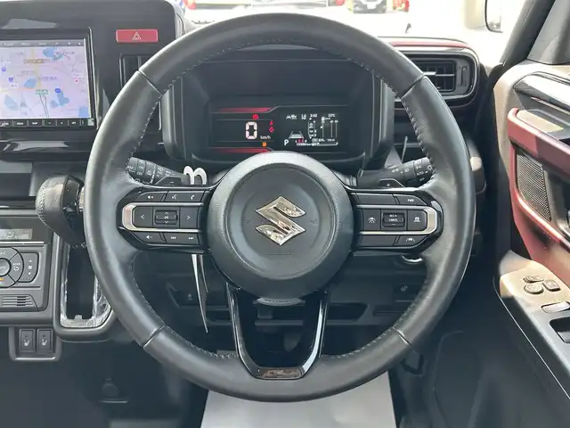 スズキ スペーシア カスタム HYBRID XS ターボ 兵庫県 2023(令5)年 2万km ピュアホワイトP ディーラーOP8インチナビ/バックカメラ/デュアルブレーキサポート/ETC/パドルシフト/全方位ドライブレコーダー/フルセグTV/BTオーディオ/シートヒーター/USBポート/両側パワースライドドア/後席オットマン