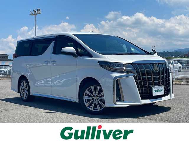 トヨタ アルファード S タイプゴールドⅡ 富山県 2021(令3)年 3.2万km ホワイトパールクリスタルシャイン トヨタセーフティセンス/ワンオーナー/純正ディスプレイオーディオ/純正12.1インチプリップダウンテレビ/DVDデッキ/Bluetooth/バックカメラ/シーケンシャルターンランプ/三眼LEDライト/パワーバックドア/両側パワースライドドア/ハーフレザーシート/社外ドラレコ（前後３６０℃）/デジタルインナーミラー/フロント・リアソナー/オートライト/ビルトインETC/純正フロアマット/純正18AW/スマートキー2個/オットマン（セカンドシート）/取説・保証書/スペアタイヤ有
