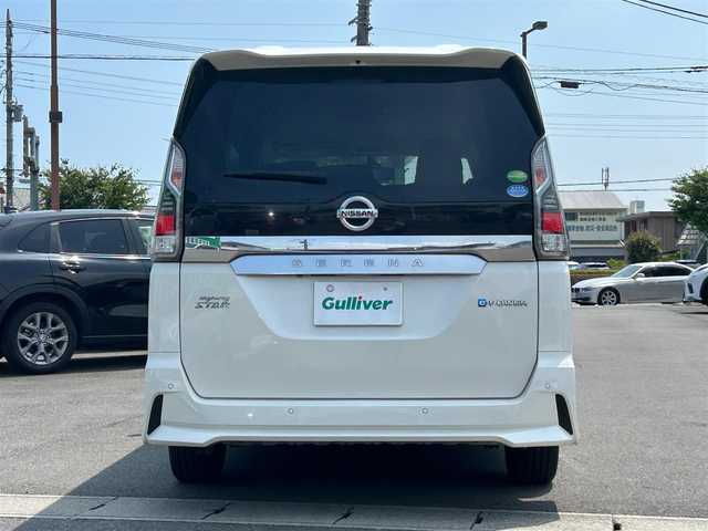 日産 セレナ e－パワー ハイウェイスター V 静岡県 2019(平31)年 6.9万km ブリリアントホワイトパール エンジンスタートボタン/パワーステアリング/パワーウィンドウ/パーキングアシスト/アイドリングストップ/スマートキー/スペアキー１本/Wオートエアコン/クルーズコントロール/フリップダウンモニター/USB入力端子/ETC/全方位カメラ/純正9インチSDナビ（CD/DVD/BT/フルセグ）/ドライブレレコーダー前後/三列シート/ウォークスルー/純正フロアマット/D席N席シートヒーター/両側パワースライドドア/純正アルミホイール/ABS/横滑り防止装置/ナイトビジョン/コーナーセンサー前後/レーンキープアシスト/オートライト/オートマチックハイビーム/LEDヘッドライト/W+サイドエアバック/カーテンエアバック/衝突軽減システム/プロパイロット