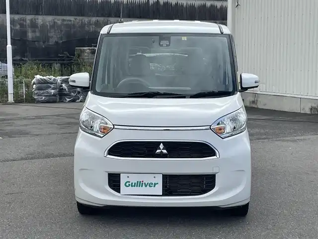 三菱 ｅＫスペース G セーフティパッケージ 山形県 2018(平30)年 4万km シルキーホワイト 4WD/衝突被害軽減システム/カーオーディオ/　　【CD　AUX　FM/AM】/全周囲カメラ/パワースライドドア/14インチアルミホイール/ドライブレコーダー/アイドリングストップ/純正フロアマット/電動格納ウィンカーミラー/ヘッドライトレベライザー/スマートキー