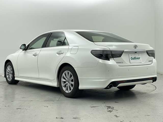 トヨタ マークＸ 250G 宮城県 2017(平29)年 6.7万km ホワイトパールクリスタルシャイン 禁煙車/モデリスタエアロ（F/S/R）/トヨタセーフティセンス/・プリクラッシュセーフティ/・レーンディパーチャーアラート/・オートマチックハイビーム/・レーダークルーズコントロール/クリアランスソナー/バックカメラ/運転席パワーシート/社外9型SDナビ/・BT/CD/DVD/SD/フルセグTV/革巻きステアリング/ステアリングスイッチ/プッシュスタート/スマートキー/純正ビルトインETC/ドライブレコーダー（F/R）/純正LEDヘッドライト/純正LEDフォグランプ/純正16インチアルミホイール/純正フロアマット