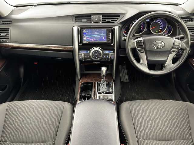 トヨタ マークＸ 250G 宮城県 2017(平29)年 6.7万km ホワイトパールクリスタルシャイン 禁煙車/モデリスタエアロ（F/S/R）/トヨタセーフティセンス/・プリクラッシュセーフティ/・レーンディパーチャーアラート/・オートマチックハイビーム/・レーダークルーズコントロール/クリアランスソナー/バックカメラ/運転席パワーシート/社外9型SDナビ/・BT/CD/DVD/SD/フルセグTV/革巻きステアリング/ステアリングスイッチ/プッシュスタート/スマートキー/純正ビルトインETC/ドライブレコーダー（F/R）/純正LEDヘッドライト/純正LEDフォグランプ/純正16インチアルミホイール/純正フロアマット