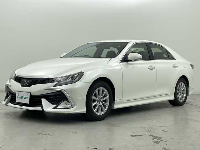 トヨタ マークＸ 250G 宮城県 2017(平29)年 6.7万km ホワイトパールクリスタルシャイン 禁煙車/モデリスタエアロ（F/S/R）/トヨタセーフティセンス/・プリクラッシュセーフティ/・レーンディパーチャーアラート/・オートマチックハイビーム/・レーダークルーズコントロール/クリアランスソナー/バックカメラ/運転席パワーシート/社外9型SDナビ/・BT/CD/DVD/SD/フルセグTV/革巻きステアリング/ステアリングスイッチ/プッシュスタート/スマートキー/純正ビルトインETC/ドライブレコーダー（F/R）/純正LEDヘッドライト/純正LEDフォグランプ/純正16インチアルミホイール/純正フロアマット