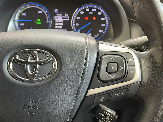 トヨタ ハリアー ハイブリッド プレミアム 岩手県 2018(平30)年 6.9万km ホワイトパールクリスタルシャイン ワンオーナー/４WD/ムーンルーフ/プリクラッシュセーフティ/レーダークルーズコントロール/レーンディパーチャーアラート/オートマチックハイビーム/MTモード付AT/横滑り防止装置/オートブレーキホールド/パワーバックドア/運転席パワーシート/アイドリングストップ/社外ナビ/フルセグTV/Msスピードエアロ/LEDヘッドランプ/２２インチアルミホイール/車高調