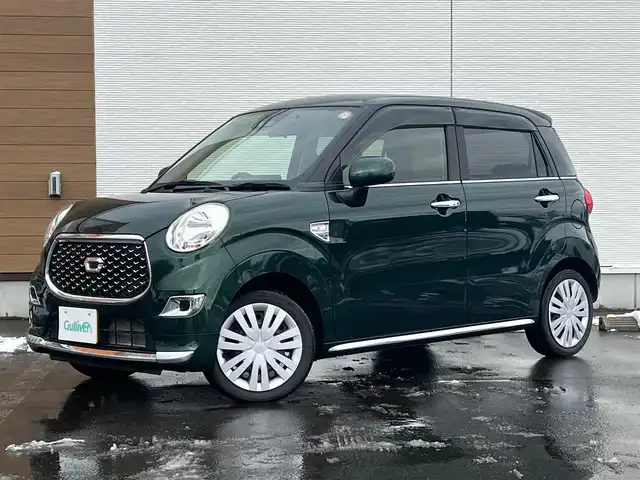 ダイハツ キャスト スタイル X リミテッド SAⅢ 秋田県 2019(令1)年 6万km ダークエメラルドマイカ ４WD/衝突軽減システム/誤発進抑制機能/社外メモリナビ（DVD/CD/BT/AM/FM）/フルセグ（走行中視聴可能）/バックカメラ/スマートキー/アイドリングストップ/プッシュスタート/レーンキープアシスト/オートマチックハイビーム/ステアリングスイッチ/前席シートヒーター/ドライブレコーダー/ETC/社外フロアマット/社外ドアバイザー/オートライト/オートエアコン/パワーステアリング/パワーウィンドウ/ヘッドライトレベライザー/横滑り防止/盗難防止装置/寒冷地仕様/電動格納ミラー/保証書/取扱説明書/記録簿/スペアキー×１