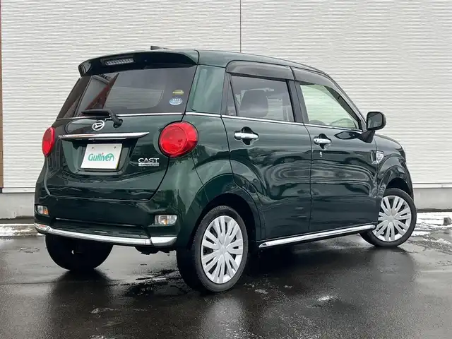 ダイハツ キャスト スタイル X リミテッド SAⅢ 秋田県 2019(令1)年 6万km ダークエメラルドマイカ ４WD/衝突軽減システム/誤発進抑制機能/社外メモリナビ（DVD/CD/BT/AM/FM）/フルセグ（走行中視聴可能）/バックカメラ/スマートキー/アイドリングストップ/プッシュスタート/レーンキープアシスト/オートマチックハイビーム/ステアリングスイッチ/前席シートヒーター/ドライブレコーダー/ETC/社外フロアマット/社外ドアバイザー/オートライト/オートエアコン/パワーステアリング/パワーウィンドウ/ヘッドライトレベライザー/横滑り防止/盗難防止装置/寒冷地仕様/電動格納ミラー/保証書/取扱説明書/記録簿/スペアキー×１