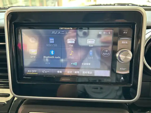 スズキ スペーシア カスタム HYBRID XS ターボ 埼玉県 2018(平30)年 2.4万km ブルーイッシュブラックパール3 スズキセーフティサポート/社外ナビ/　　フルセグTV/Bluetooth/CD/DVD/両側パワースライドドア/クルーズコントロール/レーンキープアシスト/LEDオートライト/ハーフレザーシート/シートヒーター/クリアランスソナー/パドルシフト/オートエアコン/プッシュスタート/禁煙車