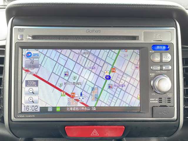 ホンダ Ｎ ＢＯＸ カスタム G ターボSSパッケージ 道北・旭川 2013(平25)年 7.7万km クリスタルブラックパール 4WD/純正メモリナビ/ CD/SD/USB/1セグ/バックカメラ/クルーズコントロール/横滑り防止/パドルシフト/両側パワースライドドア /エンジンスターター /ETC/プッシュスタート /オートライト/HIDヘッドライト/フォグライト/ミラーヒーター /純正フロアマット/ドアバイザー