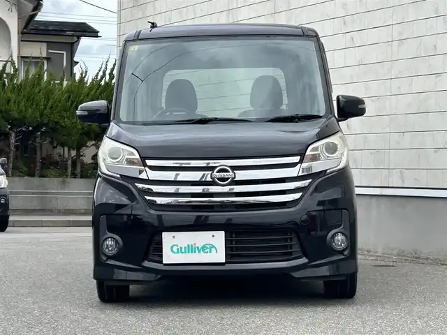 日産 デイズ ルークス ハイウェイスターX 山形県 2014(平26)年 8.1万km ブラック アラウンドビューモニター/左側パワースライドドア/ディスチャージヘッドライト/ETC/ディスプレイオーディオ/Bluetooth/オートライト/リヤサーキュレーター/シートバックテーブル/純正アルミ