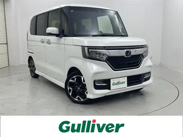 ホンダ Ｎ ＢＯＸ カスタム G L ターボ ホンダセンシング 茨城県 2019(平31)年 2.6万km プラチナホワイトパール 純正ナビ/バックカメラ/衝突被害軽減ブレーキ/車線逸脱抑制装置/レーダークルーズコントロール/オートマチックハイビーム/ソナー/両側電動スライドドア/ETC/純正15インチAW/LEDヘッドライト/スマートキー