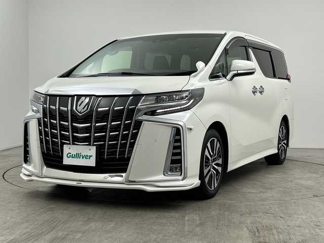 トヨタ アルファード S Cパッケージ 三重県 2019(平31)年 4.3万km ホワイトパールクリスタルシャイン 禁煙車/社外エアロ（フロント）SiLKBLaze/トヨタセーフティセンス/・プリクラッシュセーフティ/・レーンディパーチャーアラート/・LTA/・オートマチックハイビーム/・先行車発進告知/・RSA/・レーダークルーズコントロール/クリアランスソナー/純正１０インチナビ（NSZN-Z68T）/・フルセグTV/CD/DVD/BT/バックカメラ/純正フリップダウンモニター（V12T-R68C）/ウッドコンビステアリング/ステアリングスイッチ/ステアリングヒーター/オートライト/LEDヘッドライト/フォグランプ/シーケンシャルターンランプ/電動格納ウィンカーミラー/合皮シート/パワーシート/シートメモリー/シートヒーター/ベンチレーション/オットマン/スマートキー/プッシュスタート/スペアキー×１/エンジンスターター×１/前後ドライブレコーダー（ケンウッド）/ビルトインETC2.0/フロアマット/W+サイド+カーテンエアバック