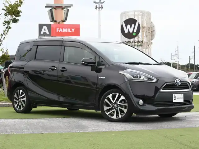 トヨタ シエンタ ハイブリッド G クエロ 千葉県 2018(平30)年 5.5万km クールボルドーガラスフレーク Toyota Safety Sense/・プリクラッシュセーフティ/・レーンディパーチャーアラート/・オートハイビーム/両側パワースライドドア/ハーフレザーシート/前席シートヒーター/純正SDナビ/地デジTV/【DVD/CD再生機能　Bluetooth接続】/バックカメラ/ドライブレコーダー（前後撮影）/革巻きステアリング/ETC/LEDヘッドライト/フォグライト/ウインカーミラー/純正16インチアルミホイル/スマートキー