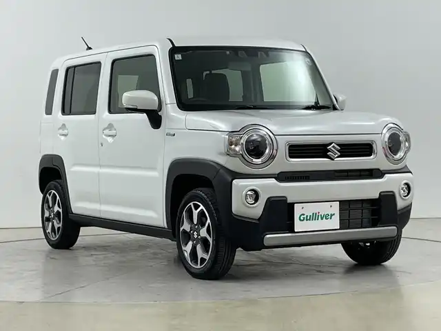 スズキ ハスラー HYBRID X 道央・札幌 2024(令6)年 0.6万km ピュアホワイトP ・4WD/・スズキセーフティサポート/・衝突被害軽減ブレーキ/・純正SDナビ/（FM/AM/CD/DVD/SD/BT/フルセグTV）/・バックカメラ/ビルトインETC/・アダプティブクルーズコントロール/・LEDヘッドライト/フォグランプ/・スマートキー/スペアキー/・取扱説明書/保証書/・シートヒーター/・オートライト