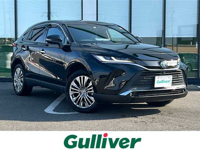 トヨタ ハリアー ハイブリッド Z 岐阜県 2023(令5)年 4.5万km ブラック 登録時走行距離44338km/ディスプレイオーディオ/全方位カメラ/ＪＢＬサウンド/パノラマルーフ/デジタルインナーミラー/ハーフレザーシート/電動リアゲート/パワーシート/ＥＴＣ/ＵＳＢ/Ｂｌｕｅｔｏｏｔｈ/純正アルミホイール/純正フロアマット/プッシュスタート/スマートキー/オートライト/オートハイビーム/コーナーセンサー前後/LEDヘッドライト/衝突軽減システム/ワンオーナー車/レーンキープアシスト/ウィンカーミラー/保証書/取説