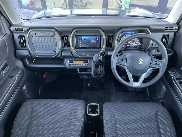 スズキ ハスラー タフワイルド・ターボ 東京都 2024(令6)年 0.8万km ブルーイッシュブラックパール3 社外ディスプレイオーディオ/バックカメラ/ETC/ドライブレコーダー/シートヒーター/パドルシフト/衝突軽減ブレーキ/レーンキープアシスト/アイドリングストップ/コーナーセンサー/レーダークルーズコントロール/LEDヘッドライト/スマートキー