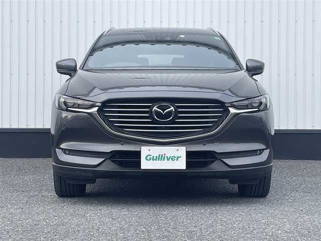 マツダ ＣＸ－８ XD Lパッケージ 鳥取県 2018(平30)年 6.8万km マシーングレープレミアムM 純正メモリナビ/(CD/DVD/BT/フルセグTV)/全方位カメラ/衝突被害軽減システム/車線逸脱警報/レーダークルーズコントロール/レザーシート/横滑り防止装置/ETC/アイドリングストップ/LEDヘッドライト/フォグランプ/オートライト/ウィンカーミラー/電動格納ミラー/純正19インチAW/シートヒーター/後席シートヒーター/パワーシート/ステアリングヒーター/BSM/ヘッドアップディスプレイ/パワーバックドア/電子パーキングブレーキ/オートホールド/プッシュスタート/スマートキー/純正フロアマット/ドアバイザー/スペアキー/取扱説明書/保証書