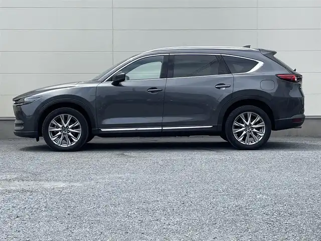マツダ ＣＸ－８ XD Lパッケージ 茨城県 2018(平30)年 6.8万km マシーングレープレミアムM 純正メモリナビ/(CD/DVD/BT/フルセグTV)/全方位カメラ/衝突被害軽減システム/車線逸脱警報/レーダークルーズコントロール/レザーシート/横滑り防止装置/ETC/アイドリングストップ/LEDヘッドライト/フォグランプ/オートライト/ウィンカーミラー/電動格納ミラー/純正19インチAW/シートヒーター/後席シートヒーター/パワーシート/ステアリングヒーター/BSM/ヘッドアップディスプレイ/パワーバックドア/電子パーキングブレーキ/オートホールド/プッシュスタート/スマートキー/純正フロアマット