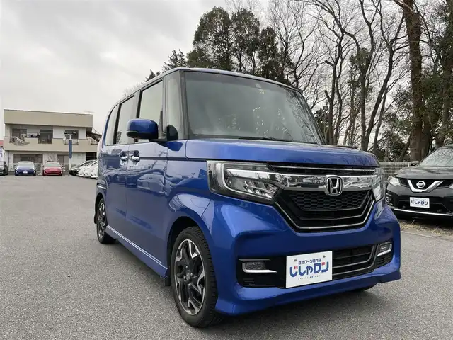 ホンダ Ｎ ＢＯＸ カスタム G L ターボ ホンダセンシング 栃木県 2018(平30)年 14.4万km ブリリアントスポーティブルーメタリック2トーン (株)IDOMが運営する【じしゃロン宇都宮店】の自社ローン対象車両になります。こちらは現金またはオートローンご利用時の価格です。自社ローンご希望の方は別途その旨お申付け下さい]/純正ナビ（CD・SD・BT接続可）/バックカメラ/ETC/両側パワースライドドア/ホンダセンシング/LEDヘッドライト