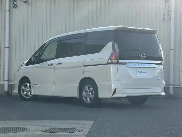 日産 セレナ ハイウェイスター Vセレクション 山形県 2017(平29)年 11.4万km ブリリアントホワイトパール 衝突被害軽減システム/フリップダウンモニター/純正HDDナビ/　　【CD　DVD　BT　フルセグ　MSV　AUX　USB】/全周囲カメラ/両側パワースライドドア/追従型クルーズコントロール/純正15インチアルミホイール/純正フロアマット/ドライブレコーダー/電動格納ウィンカーミラー/WAAC/コーナーセンサー/インテリジェントキー×２/ETC