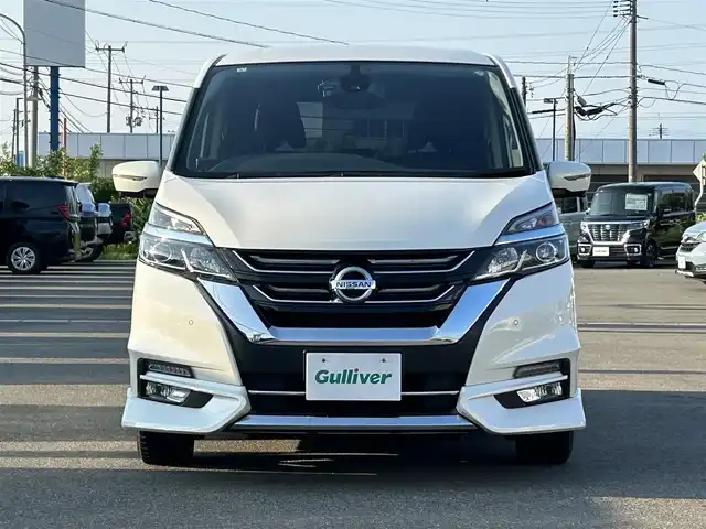 日産 セレナ ハイウェイスター Vセレクション 山形県 2017(平29)年 11.4万km ブリリアントホワイトパール 衝突被害軽減システム/フリップダウンモニター/純正HDDナビ/　　【CD　DVD　BT　フルセグ　MSV　AUX　USB】/全周囲カメラ/両側パワースライドドア/追従型クルーズコントロール/純正15インチアルミホイール/純正フロアマット/ドライブレコーダー/電動格納ウィンカーミラー/WAAC/コーナーセンサー/インテリジェントキー×２/ETC