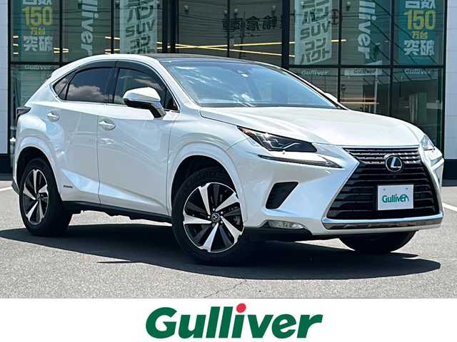 レクサス ＮＸ 300h Iパッケージ 岡山県 2018(平30)年 8.4万km ソニッククォーツ パノラマルーフ/純正メモリーナビ/フルセグTV/USB/Micro-SD/DVD/Blu-ray/Bluetooth/プレミアムサウンド10スピーカー/パノラミックビューモニター/プリクラッシュセーフティシステムセット/・レーダークルーズコントロール/・プリクラッシュセーフティ/・レーンキープアシスト/純正18インチAW/3眼LEDオートヘッドライト/パワーバックドア/専用赤革スポーツシート/シートヒーター/ドライブレコーダー/禁煙車/保証書