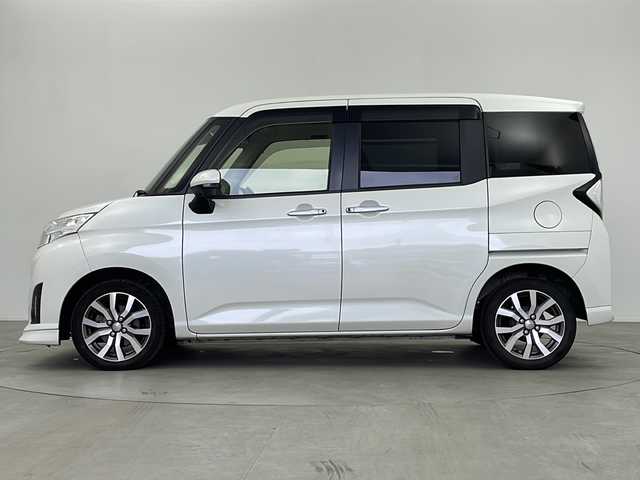 ダイハツ トール カスタムG ターボ SAⅡ 鹿児島県 2017(平29)年 4.9万km パールホワイトⅢ スマートキー×2/純正ナビ【NSZN-W67D】/バックカメラ/純正前後ドライブレコーダー【DRN-H66N】/クルーズコントロール/両側パワースライドドア/衝突被害軽減ブレーキ/純正フロアマット/サンシェード/LEDヘッドライト/アイドリングストップ/ETC/保証書/取扱説明書