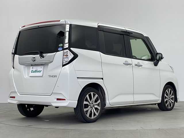 ダイハツ トール カスタムG ターボ SAⅡ 鹿児島県 2017(平29)年 4.9万km パールホワイトⅢ スマートキー×2/純正ナビ【NSZN-W67D】/バックカメラ/純正前後ドライブレコーダー【DRN-H66N】/クルーズコントロール/両側パワースライドドア/衝突被害軽減ブレーキ/純正フロアマット/サンシェード/LEDヘッドライト/アイドリングストップ/ETC/保証書/取扱説明書