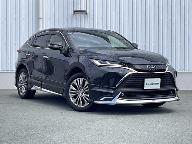 トヨタ ハリアー ハイブリッド Z 三重県 2021(令3)年 4.2万km プレシャスブラックパール 衝突軽減ブレーキ　レーンキープ　モデリスタエアロ　純正ナビ　フルセグＴＶ　Ｂｌｕｅｔｏｏｔｈ　全方位カメラ　ドラレコ　ビルトインＥＴＣ　デジタルミラー　追従クルコン　コーナーセンサー　オートマチックハイビーム　JBLサウンド　ドリンクホルダー　ハーフレザーシート　