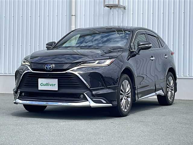 トヨタ ハリアー ハイブリッド Z 三重県 2021(令3)年 4.2万km プレシャスブラックパール 衝突軽減ブレーキ　レーンキープ　モデリスタエアロ　純正ナビ　フルセグＴＶ　Ｂｌｕｅｔｏｏｔｈ　全方位カメラ　ドラレコ　ビルトインＥＴＣ　デジタルミラー　追従クルコン　コーナーセンサー　オートマチックハイビーム　JBLサウンド　ドリンクホルダー　ハーフレザーシート　