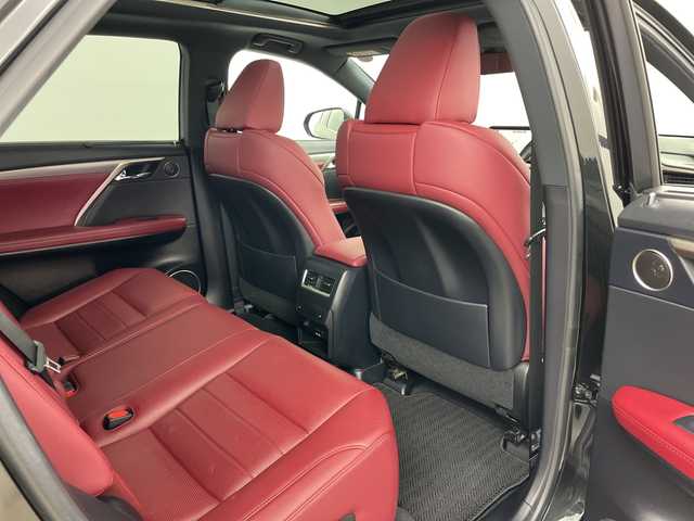 レクサス ＲＸ 450h Fスポーツ 道央・札幌 2015(平27)年 4.2万km グラファイトブラックガラスフレーク ４ＷＤ/純正ディスプレイオーディオ＆ナビＴＶ＆ＢＴ＆ＤＶＤ＆ＣＤ＆ＡｐｐｌｅＣａｒＰｌａｙ＆ＡｎｄｒｏｉｄＡｕｔｏ/バック＆左サイドカメラ/パノラマサンルーフ/赤革シート/全席シートヒーター/前席パワーシート＆ベンチレーション/純正ナビ/バックカメラ/フルセグTV/前後ドラレコ/レーダークルーズコントロール/ブラインドスポットモニター/レーンキーピングアシスト/プリクラッシュセーフティ/コーナーセンサー/パワーバックドア/電動リアシート(リクライニング調整)/ヘッドアップディスプレイ/スペアキー/純正ビルトインＥＴＣ