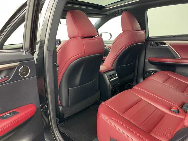 レクサス ＲＸ 450h Fスポーツ 道央・札幌 2015(平27)年 4.2万km グラファイトブラックガラスフレーク ４ＷＤ/純正ディスプレイオーディオ＆ナビＴＶ＆ＢＴ＆ＤＶＤ＆ＣＤ＆ＡｐｐｌｅＣａｒＰｌａｙ＆ＡｎｄｒｏｉｄＡｕｔｏ/バック＆左サイドカメラ/パノラマサンルーフ/赤革シート/全席シートヒーター/前席パワーシート＆ベンチレーション/純正ナビ/バックカメラ/フルセグTV/前後ドラレコ/レーダークルーズコントロール/ブラインドスポットモニター/レーンキーピングアシスト/プリクラッシュセーフティ/コーナーセンサー/パワーバックドア/電動リアシート(リクライニング調整)/ヘッドアップディスプレイ/スペアキー/純正ビルトインＥＴＣ