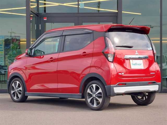 三菱 ｅＫクロス T 東京都 2019(平31)年 3.4万km レッドメタリック ナビ/Bluetooth/純正アルミホイール/eアシスト/プッシュスタート/ETC/コーナーセンサー/LEDヘッドライト/スペアキー/キーレスエントリー/オートマティックハイビーム/前席シートヒーター/新車保証書/取扱説明書