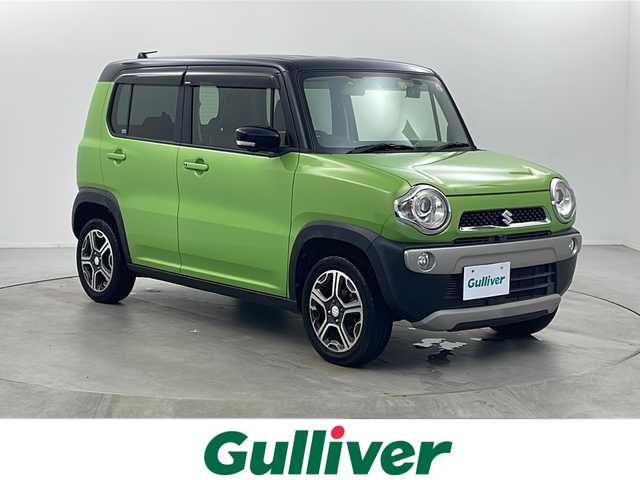 スズキ ハスラー X 栃木県 2016(平28)年 6.2万km ポジティブグリーンメタリック/ブラック2トーン 純正メーカーナビ/(BT/AM/FM/CD/DVD/フルセグ）/前後ドライブレコーダー/プリクラッシュブレーキ/車線逸脱防止/ふらつき防止　/誤発進制御/前席シートヒーター/全周囲カメラ/電動格納ミラー/ステアリングスイッチ/アイドリングストップ/純正フロアマット/純正アルミホイール/プッシュスタート/スマートキー