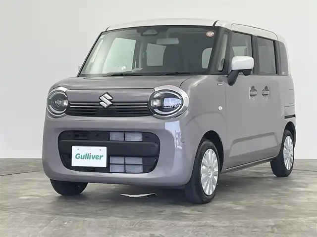 スズキ ワゴンＲ スマイル HYBRID S 群馬県 2025(令7)年 0.1万km グレー 純正メーカーＯＰ９インチナビ　全方位カメラ　衝突軽減　レーンキープ　追従クルコン　ヘッドライトアップディスプレイ　パーキングソナー　横滑り防止　シートヒーター　ＬＥＤヘッドライト　スマートキー