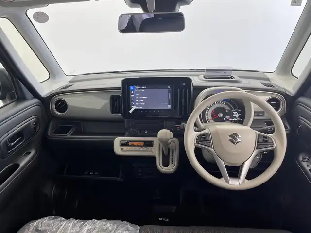 スズキ ワゴンＲ スマイル HYBRID S 群馬県 2025(令7)年 0.1万km グレー 純正メーカーＯＰ９インチナビ　全方位カメラ　衝突軽減　レーンキープ　追従クルコン　ヘッドライトアップディスプレイ　パーキングソナー　横滑り防止　シートヒーター　ＬＥＤヘッドライト　スマートキー
