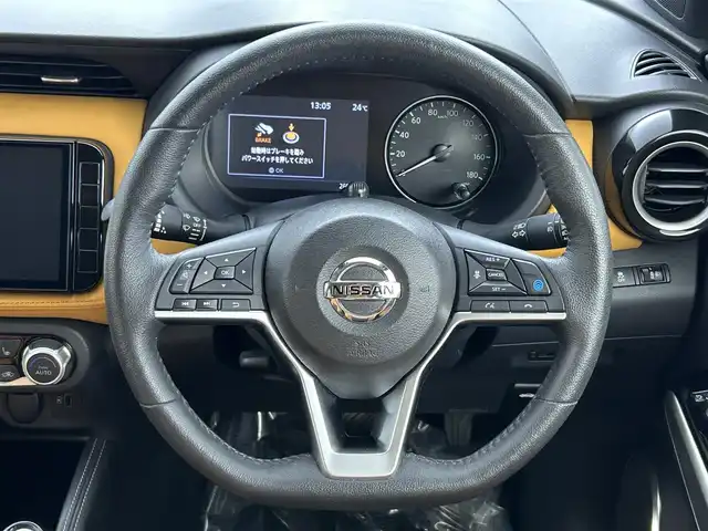 日産 キックス X ツートーンインテリアED 埼玉県 2021(令3)年 2.7万km 青 純正９型ナビ　Ｂｌｕｅｔｏｏｔｈ　フルセグＴＶ　温シート　デジタルインナーミラー　アラウンドビューモニター　プロパイロット　前後ドライブレコーダー　オートハイビーム　ＥＴＣ　禁煙　衝突被害軽減システム