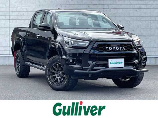 トヨタ ハイラックス Z GRスポーツ 群馬県 2022(令4)年 6.4万km アティチュードブラックマイカ 純正8インチナビ/全周囲カメラ/衝突軽減ブレーキ/レーンディパーチャーアラート/アクティブトラクションコントロール/レーダークルーズコントロール/ETC2.0/ドライブレコーダー/パドルシフト/ハーフレザーシート/パワーシート（運転席）/左右独立温度調整機能付オートエアコン/JAOS17インチアルミ/JAOSマッドガード/社外トノカバー