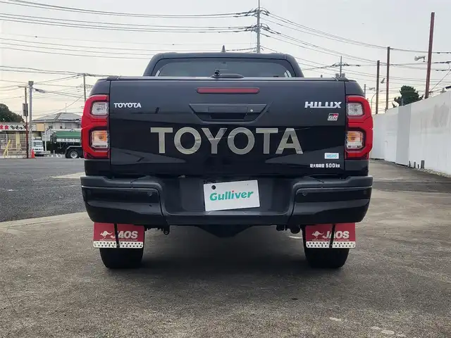 トヨタ ハイラックス Z GRスポーツ 群馬県 2022(令4)年 6.4万km アティチュードブラックマイカ 〇純正8インチナビ/〇パノラミックビューカメラ/〇プリクラッシュセーフティー/〇レーンディパーチャーアラート/〇アクティブトラクションコントロール/〇レーダークルーズコントロール/〇ETC/〇ドライブレコーダー/〇パドルシフト/〇ハーフレザーシート/〇パワーシート（運転席）/〇左右独立温度調整機能付オートエアコン/〇JAOS17インチアルミ/〇JAOSマッドガード/〇社外トノカバー/〇ハンドルカバー取付/〇スマートキー/〇禁煙車